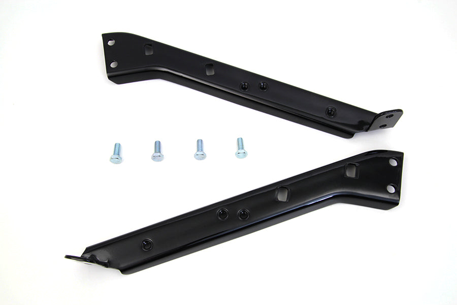 Black Saddlebag Guard Kit Brackets 1979 / 2013 FLT
