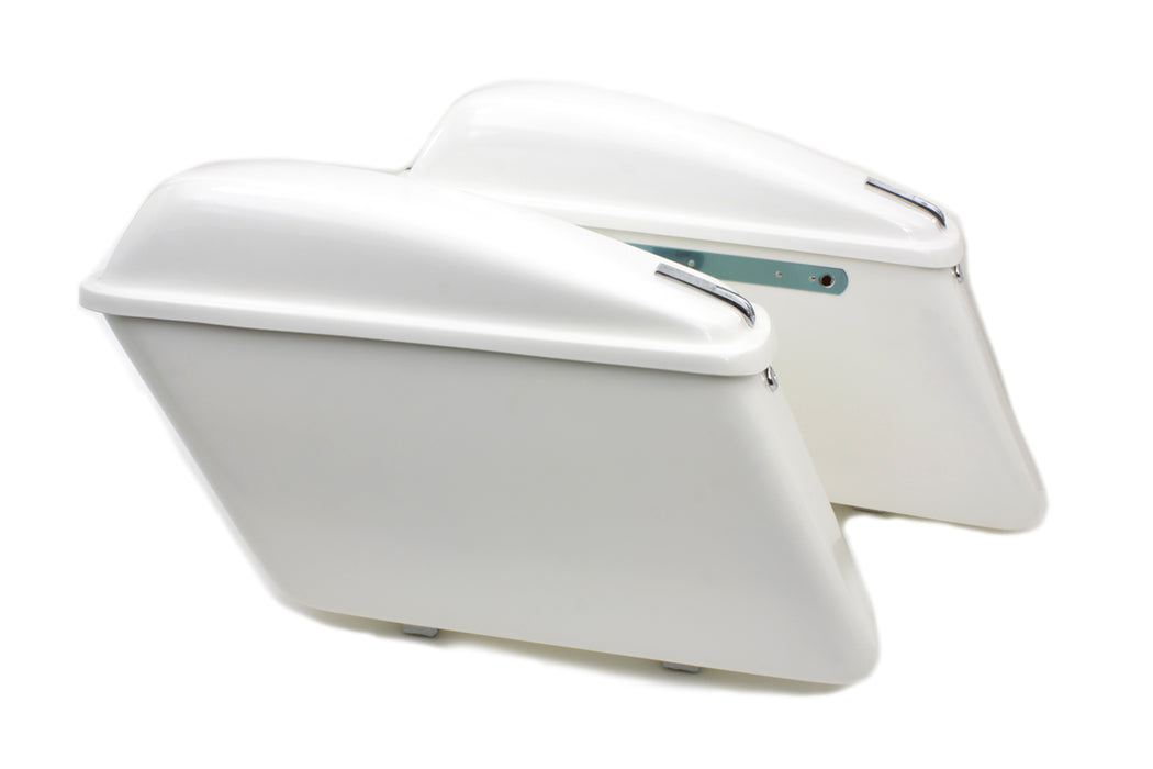 Replica White Saddlebag Set 1963 / 1984 FL