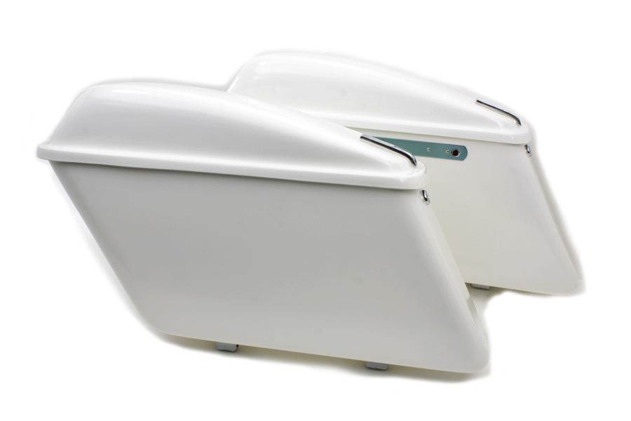 Replica White Saddlebag Set 1963 / 1984 FL