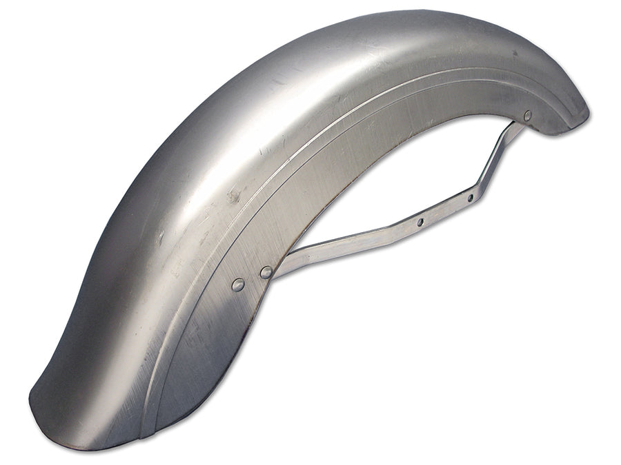 Front Fender Raw with Chrome Bracket 1949 / 1984 FLH