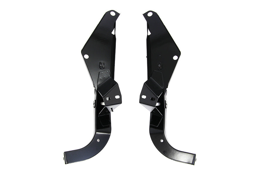 Heavy Duty Outer Fairing Support Bracket Set Black 1996 / 2013 FLHT 1996 / 2013 FLHX