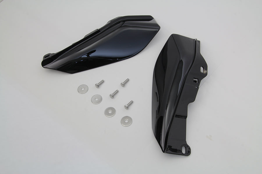 Mid Frame Cover Air Deflector Kit Black 2009 / UP FLT without an adjustable rider backrest