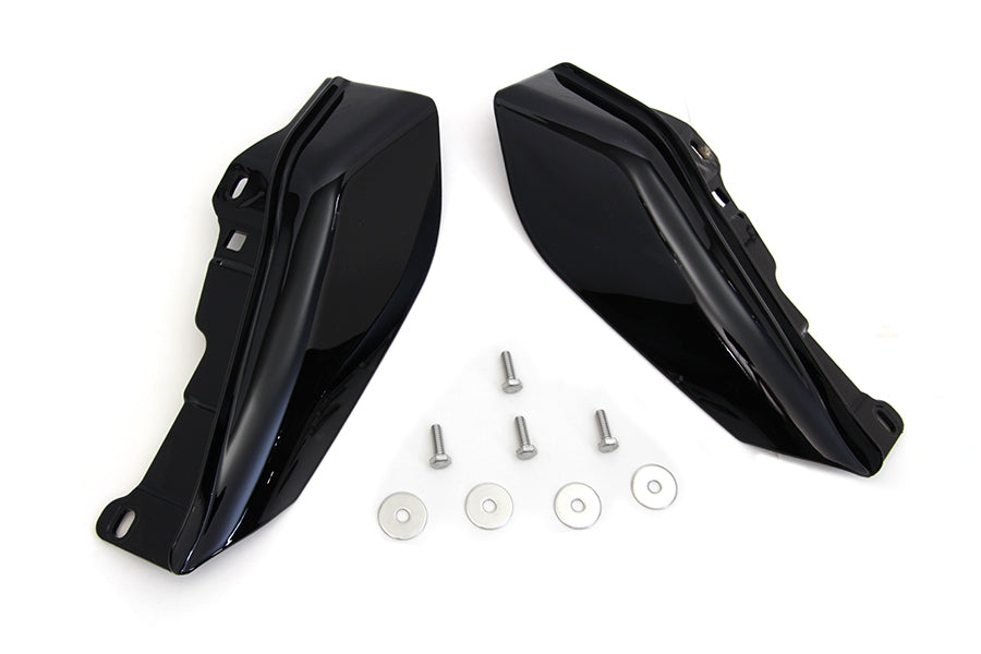 Mid Frame Cover Air Deflector Kit Black 2009 / UP FLT without an adjustable rider backrest