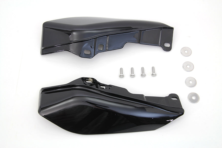 Mid Frame Cover Air Deflector Kit Black 2009 / UP FLT without an adjustable rider backrest