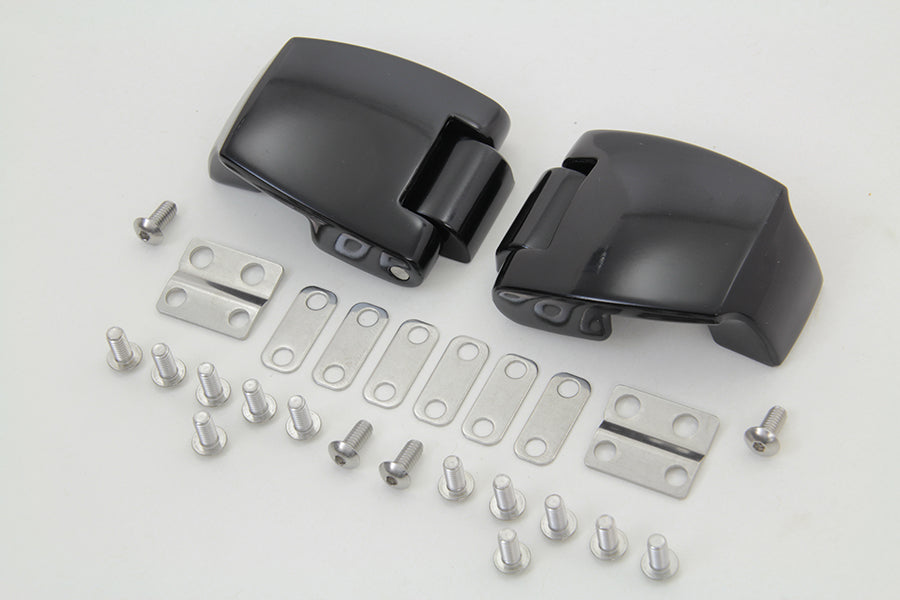 Black Tour-Pak Luggage Hinge Kit 1988 / 2013 FLT