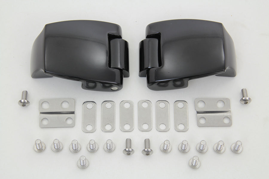 Black Tour-Pak Luggage Hinge Kit 1988 / 2013 FLT