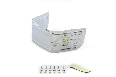 Chrome Lower Fender Trim Skirt with Flame 1980 / 2013 FLT 1986 / 2008 FLST 1980 / 2013 FLT