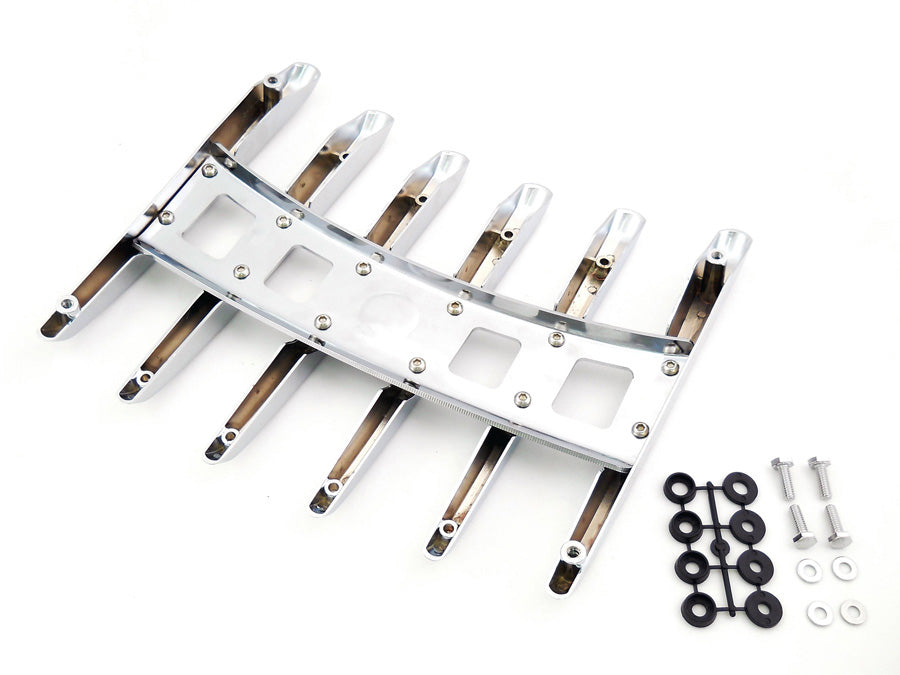 Chrome Stealth Luggage Rack 2008 / UP FLHR 0 /  All King, Chopped, and Razor Tour-Pak lids