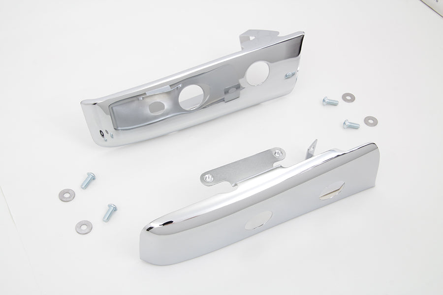 Chrome Slotted Saddlebag Filler Strip Kit 2014 / UP FLT