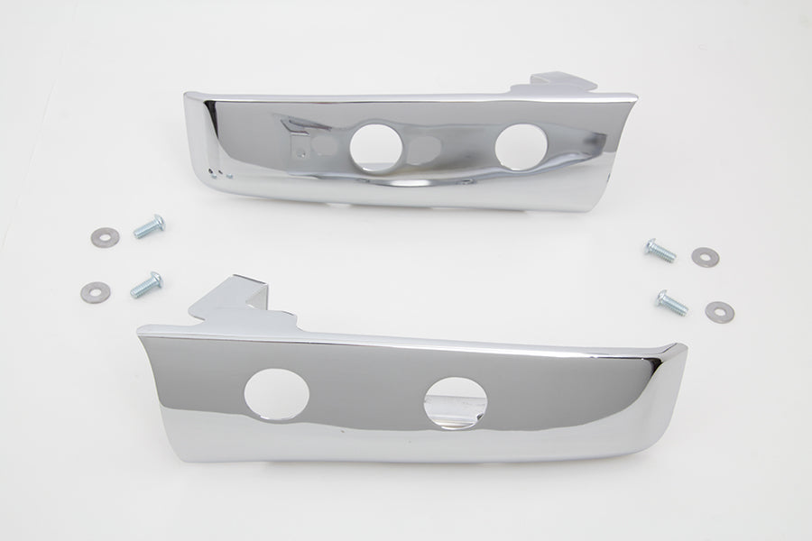 Chrome Slotted Saddlebag Filler Strip Kit 2014 / UP FLT