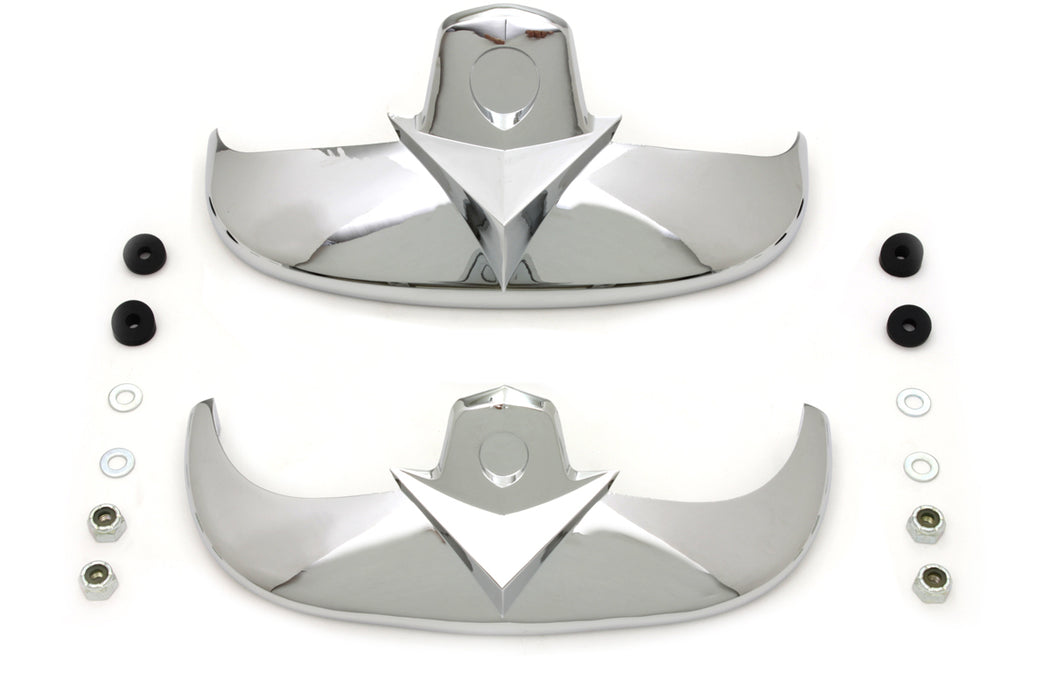 Chrome Fender Tip Set 1997 / 2006 FLSTS for front and rear applications