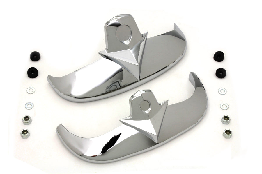 Chrome Fender Tip Set 1997 / 2006 FLSTS for front and rear applications