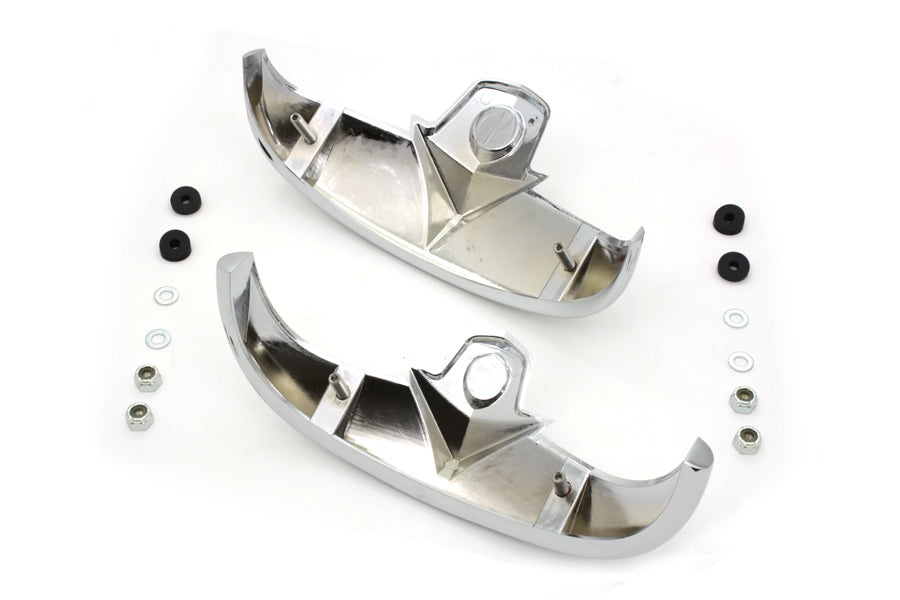 Chrome Fender Tip Set 1997 / 2006 FLSTS for front and rear applications