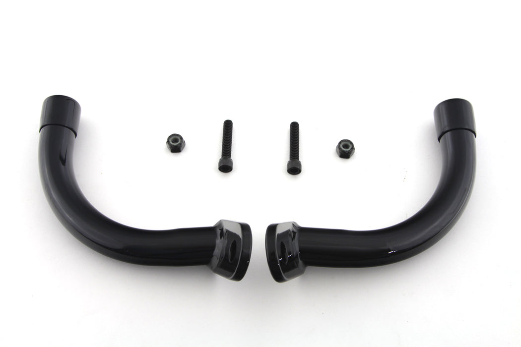 Black Saddlebag Guard Eliminator Brackets 1997 / 2008 FLT