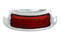 Load image into Gallery viewer, Chrome LED Rear Fender Tip with Red Lens 1999 / 2016 FLT 1999 / 2016 FLHR 1999 / 2016 FLHT 1999 / 2016 FLHTK 1999 / 2016 FLHTC