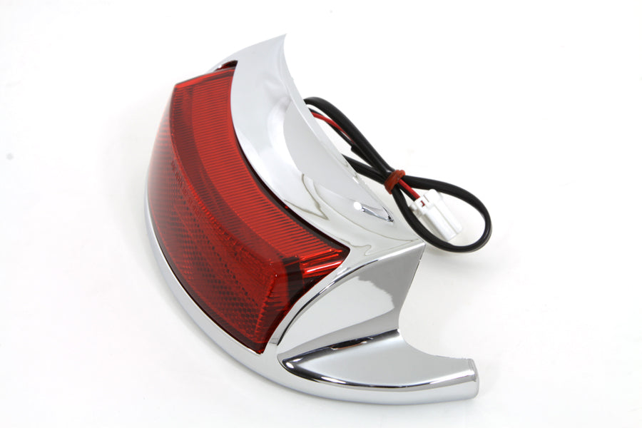 Chrome LED Rear Fender Tip with Red Lens 1999 / 2016 FLT 1999 / 2016 FLHR 1999 / 2016 FLHT 1999 / 2016 FLHTK 1999 / 2016 FLHTC