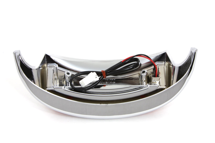 Chrome LED Rear Fender Tip with Red Lens 1999 / 2016 FLT 1999 / 2016 FLHR 1999 / 2016 FLHT 1999 / 2016 FLHTK 1999 / 2016 FLHTC
