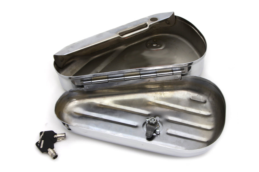 Oval Right Side Chrome Tool Box 1940 / 1952 W 1940 / 1952 EL 1941 / 1957 FL