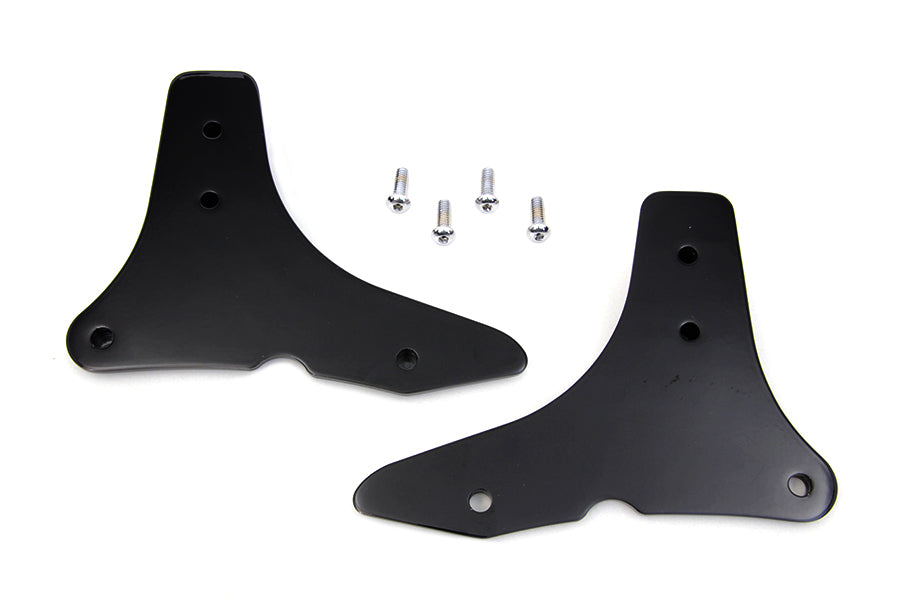 Sissy Bar Side Plate Set Black 2014 / 2010 FLHR 2014 / 2018 FLHX
