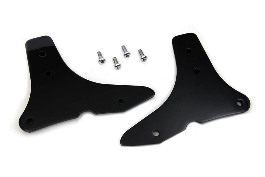 Sissy Bar Side Plate Set Black 2014 / 2010 FLHR 2014 / 2018 FLHX