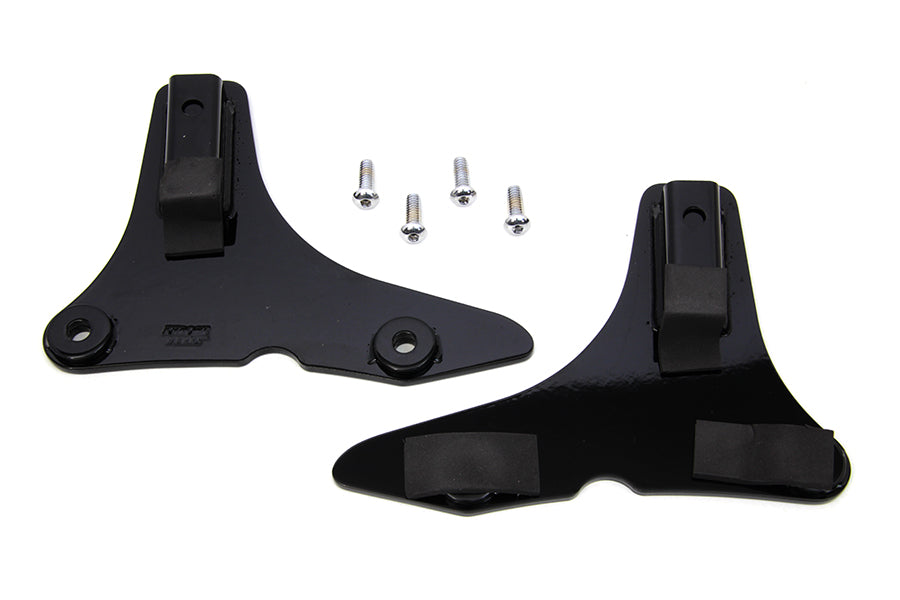 Sissy Bar Side Plate Set Black 2014 / 2010 FLHR 2014 / 2018 FLHX