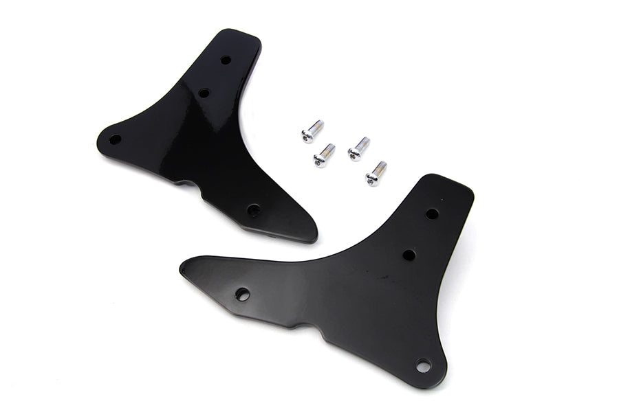 Sissy Bar Side Plate Set Black 2014 / 2010 FLHR 2014 / 2018 FLHX