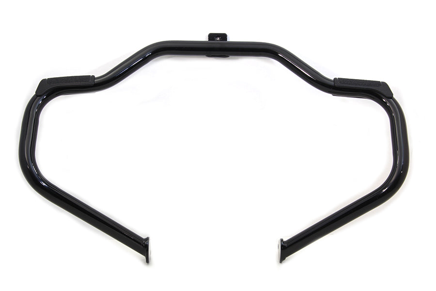 Black Front Engine Bar with Footpeg Pads 1997 / 2008 FLT