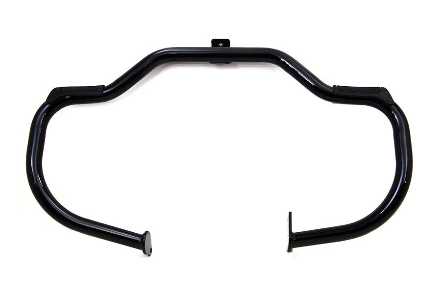 Black Front Engine Bar with Footpeg Pads 1986 / 1999 FLST