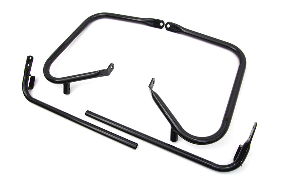 Black Rear Engine Bar Set 1997 / 2008 FLHT 1997 / 2008 FLTR 1997 / 2008 FLHR