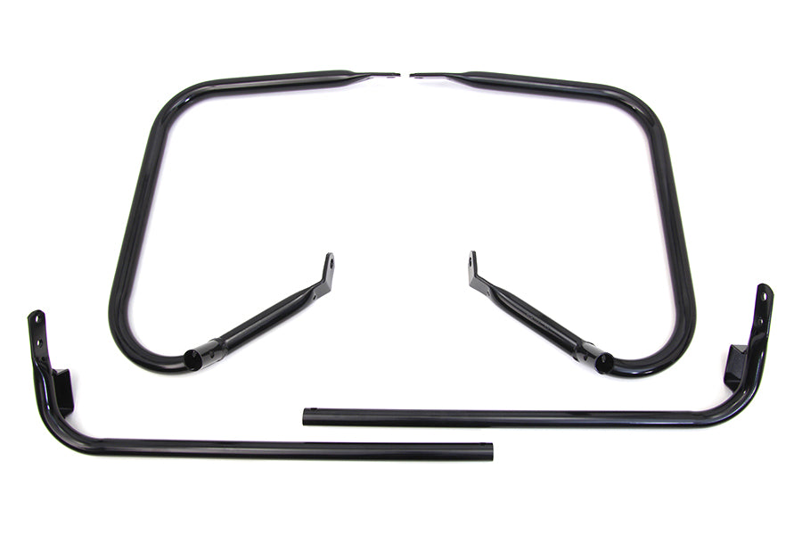 Black Rear Engine Bar Set 1997 / 2008 FLHT 1997 / 2008 FLTR 1997 / 2008 FLHR