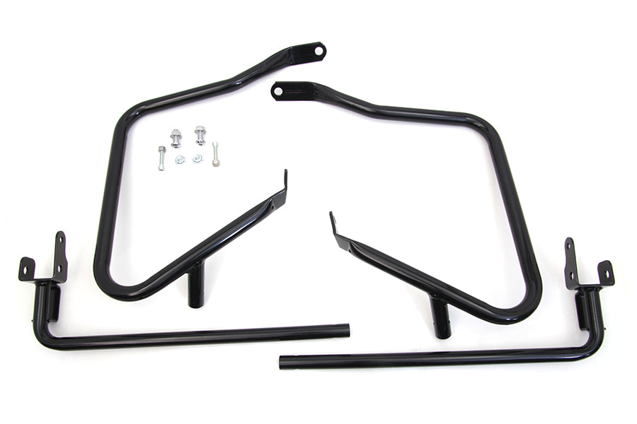 Black Rear Engine Bar Set 2014 / UP FLH 2014 / UP FLHX 2014 / UP FLHXS 2014 / UP FLTRX 2014 / UP FLTRXS 2014 / UP FLTRUSE 2014 / UP FLHRSE 2014 / UP FLHR 2014 / UP FLHRC 2014 / UP FLHTCU