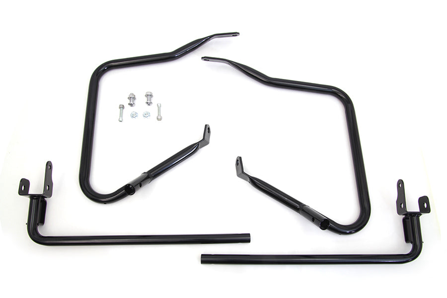 Black Rear Engine Bar Set 2014 / UP FLH 2014 / UP FLHX 2014 / UP FLHXS 2014 / UP FLTRX 2014 / UP FLTRXS 2014 / UP FLTRUSE 2014 / UP FLHRSE 2014 / UP FLHR 2014 / UP FLHRC 2014 / UP FLHTCU