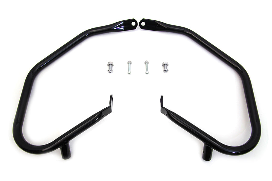 Black Comfort Style Rear Engine Bars 2009 / 2013 FLHX 2009 / 2013 FLHRC 2009 / 2013 FLHTK 2009 / 2013 FLHR 2009 / 2013 FLHXSE 2009 / 2013 FLTR 2009 / 2013 FLTRU 2009 / 2013 FLTRX