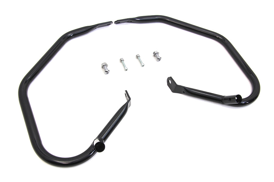 Black Comfort Style Rear Engine Bars 2009 / 2013 FLHX 2009 / 2013 FLHRC 2009 / 2013 FLHTK 2009 / 2013 FLHR 2009 / 2013 FLHXSE 2009 / 2013 FLTR 2009 / 2013 FLTRU 2009 / 2013 FLTRX