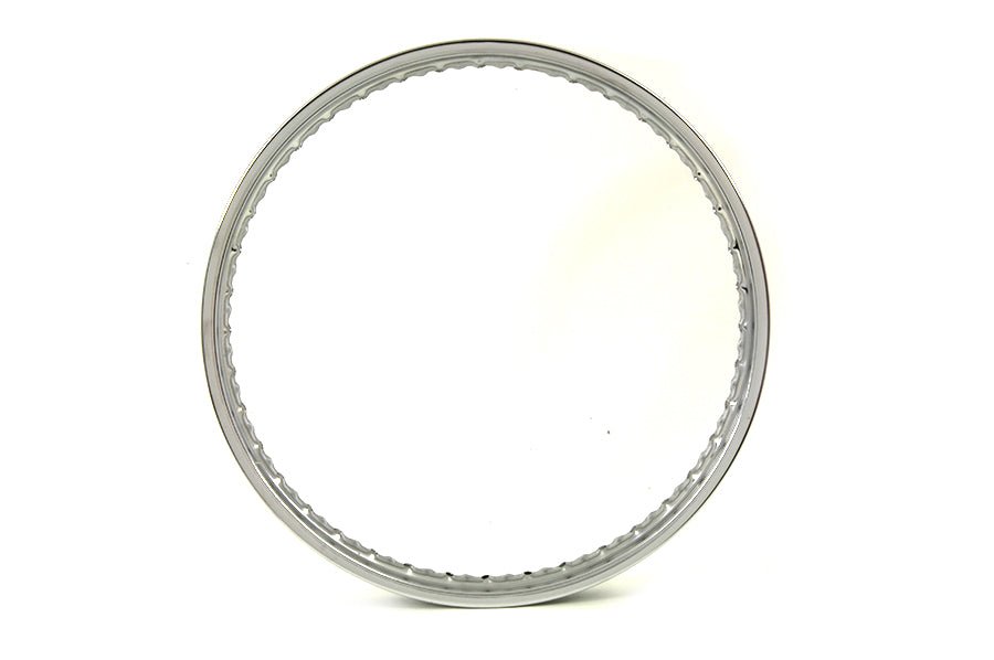 21" x 1.85 Rolled Edge Front Wheel Rim Chrome 0 /  Custom application for rear application