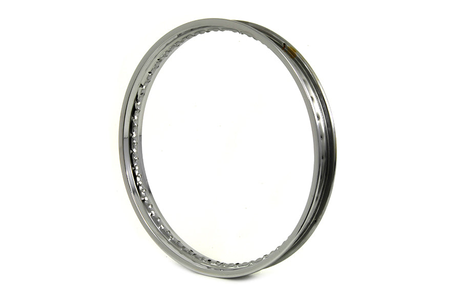 21" x 1.85 Rolled Edge Front Wheel Rim Chrome 0 /  Custom application for rear application