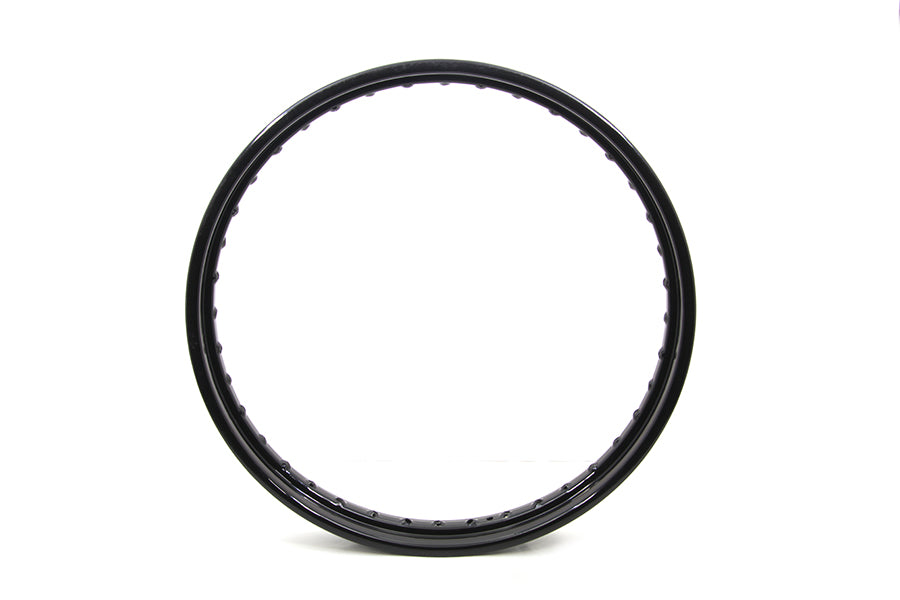 21" X 2.15 Rolled Edge Rim Black 0 /  All models for front application