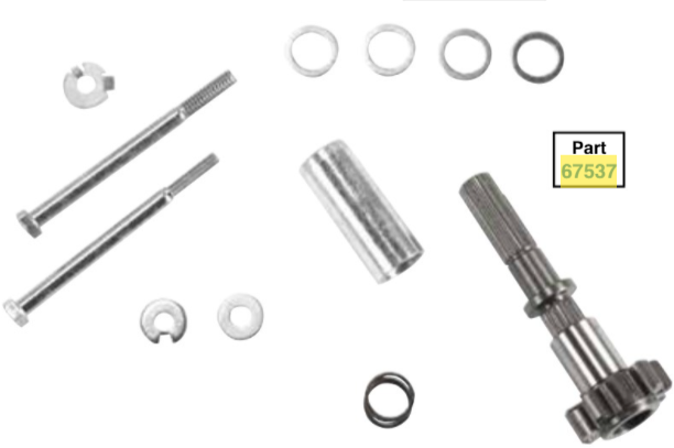 Jackshaft Assembly For Belt Dr Open Primary 2Pc Jackshaft 9 Tooth Pinion Gear