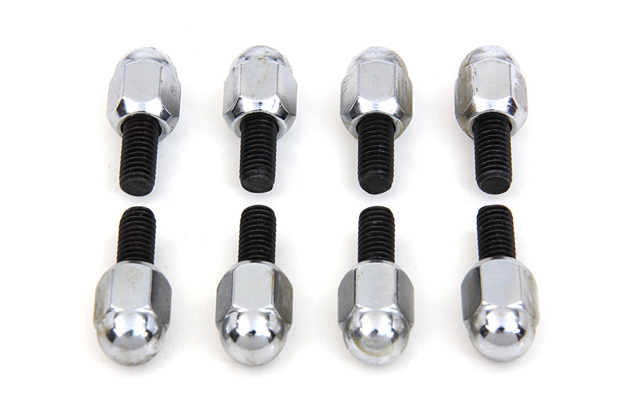Chrome Acorn Tappet Base Bolt 1/4" X 24 Thread 1941 / 1975 FL 1936 / 1940 EL 1971 / 1975 FX