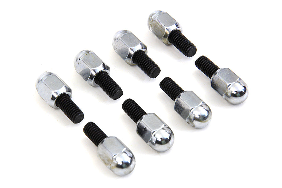 Chrome Acorn Tappet Base Bolt 1/4" X 24 Thread 1941 / 1975 FL 1936 / 1940 EL 1971 / 1975 FX