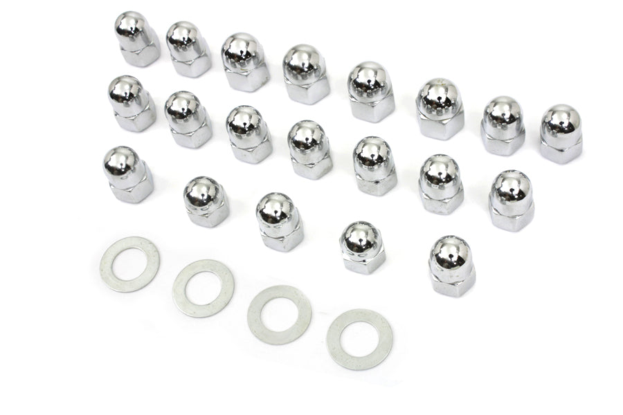 Acorn Rocker Box Nut Set 1966 / 1984 FL 1971 / 1984 FX 1982 / 1983 FXR 1979 / 1983 FLT