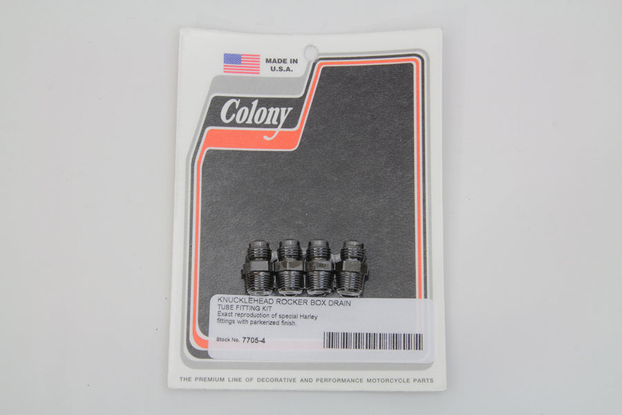 Rocker Box Drain Tube Fitting Kit 1936 / 1940 EL 1941 / 1947 FL