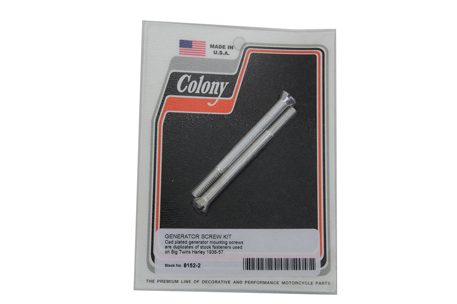 Cadmium Generator Mounting Screws 1936 / 1940 EL 1941 / 1957 FL
