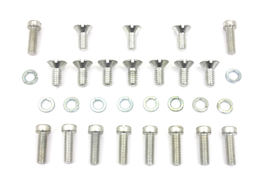 Cadmium Outer Primary Cover Screw Set Stock 1936 / 1940 EL 1941 / 1964 FL 1937 / 1948 UL