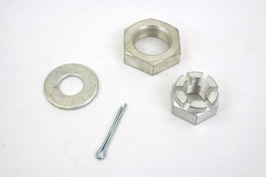 Cadmium Front Axle Nut Kit 1930 / 1971 G 1936 / 1940 EL 1937 / 1948 UL 1941 / 1971 FL