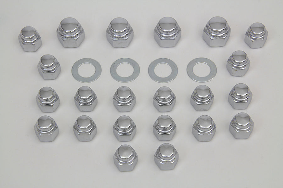 Rocker Box Nut Kit Cap Style 1966 / 1984 FL 1971 / 1984 FX 1982 / 1983 FXR 1979 / 1983 FLT