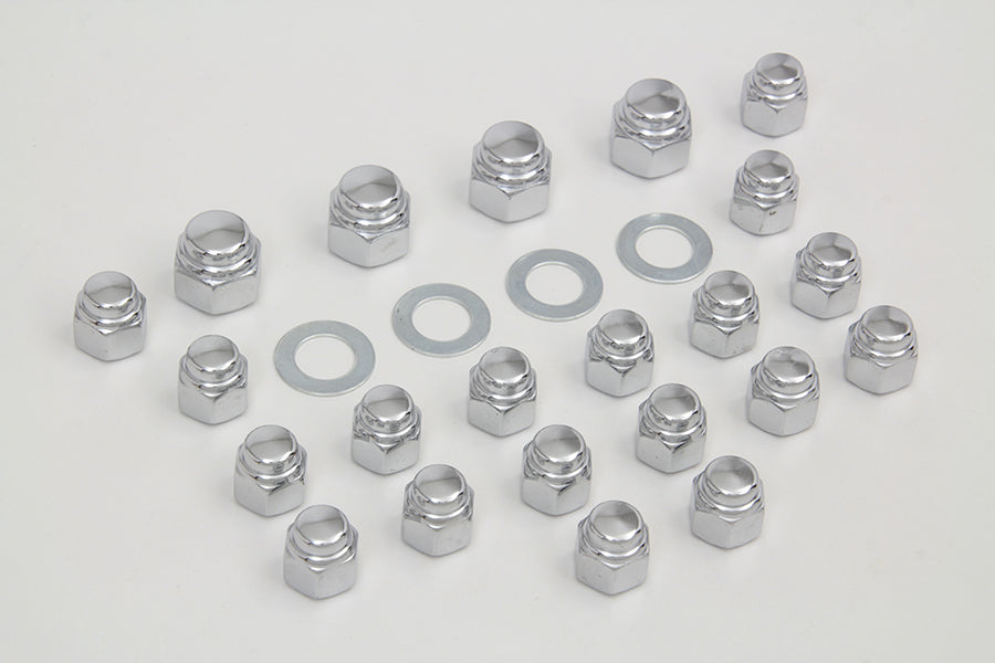 Rocker Box Nut Kit Cap Style 1966 / 1984 FL 1971 / 1984 FX 1982 / 1983 FXR 1979 / 1983 FLT