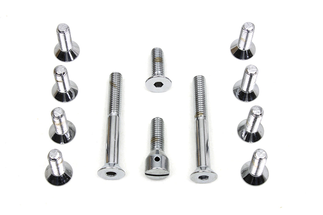 Transmission Top Cover Screw Kit Chrome 1965 / 1978 FL 1971 / 1978 FX