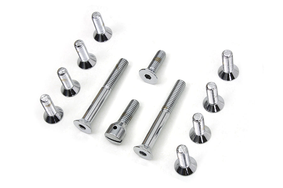 Transmission Top Cover Screw Kit Chrome 1965 / 1978 FL 1971 / 1978 FX
