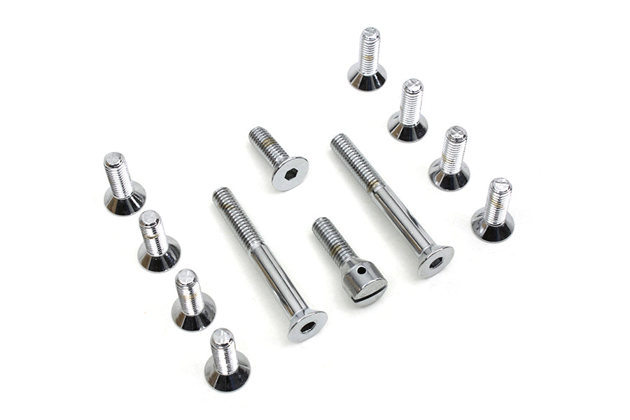 Transmission Top Cover Screw Kit Chrome 1965 / 1978 FL 1971 / 1978 FX